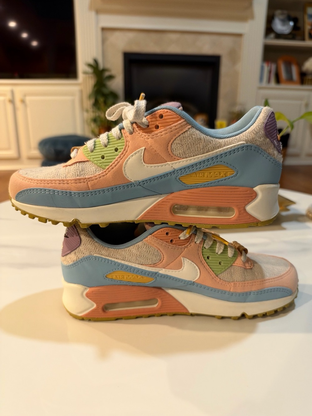 Nike Air Max 90 SE Sun Club Pastel Multicolor Women’s 8.5 DJ9997-100
